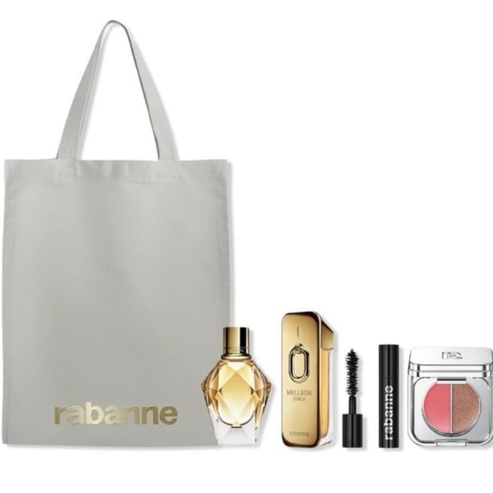 Paco Rabanne Makeup Set with Gold and Silver Accents